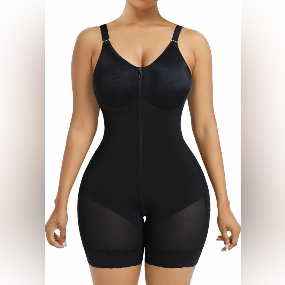 YIANNA Faja Colombiana Tummy Control Butt Lifter Postpartum Zipper Crotch
